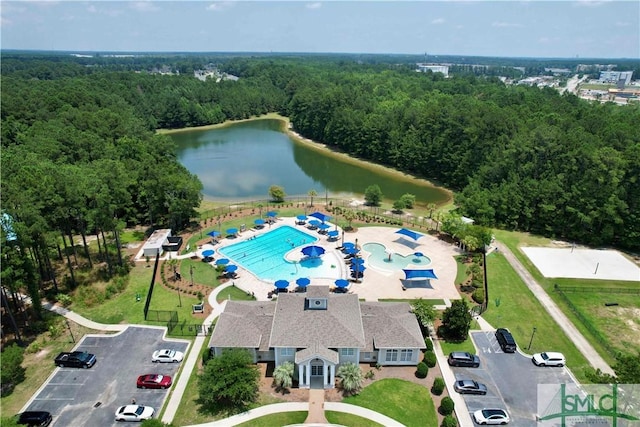 169 Nandina Way, Pooler, GA 31322 - bird's eye view with a view of trees and a water view