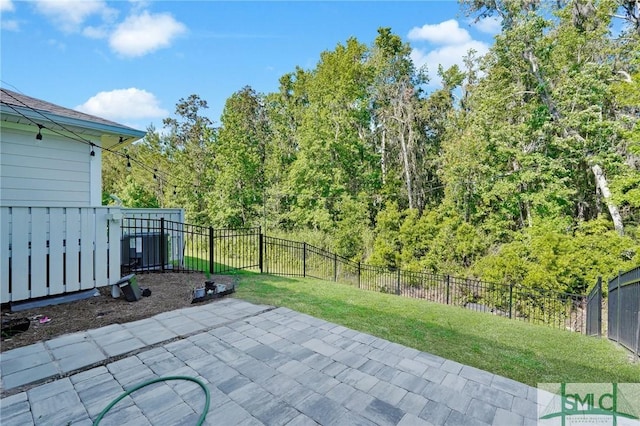 127 Lower Creek Dr, Richmond Hill, GA 31324 - view of patio with a fenced backyard