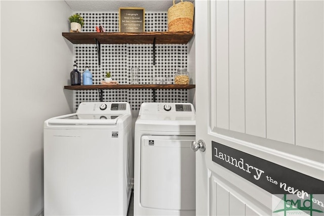 63 Springer Cir, Ludowici, GA 31316 - laundry area featuring laundry area and washing machine and dryer