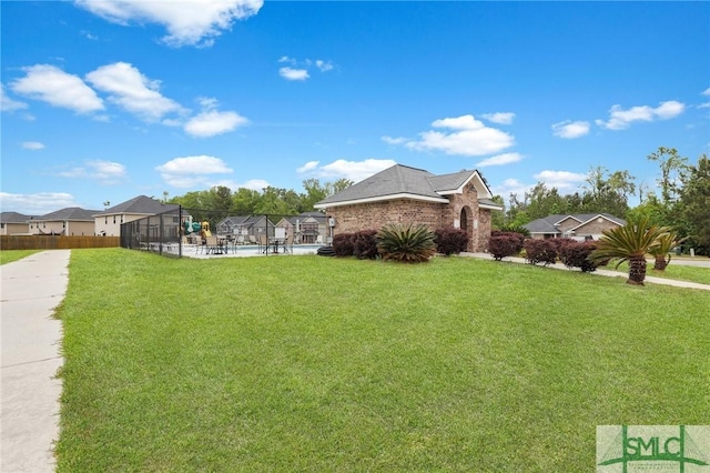 exterior space with fence