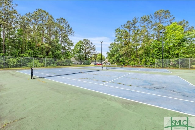 227 Flagler Dr, Savannah, GA 31419 - view of tennis court with fence