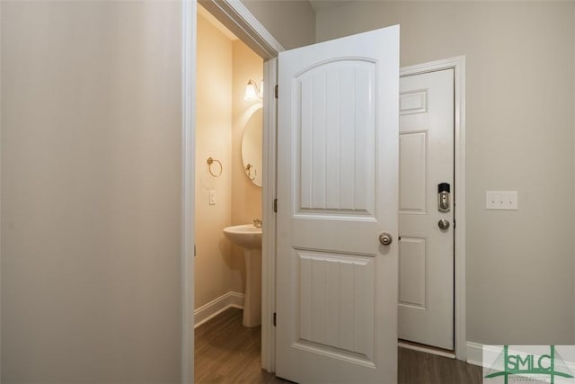 270 Kepler Loop, Richmond Hill, GA 31324 - corridor featuring baseboards and dark wood-style floors