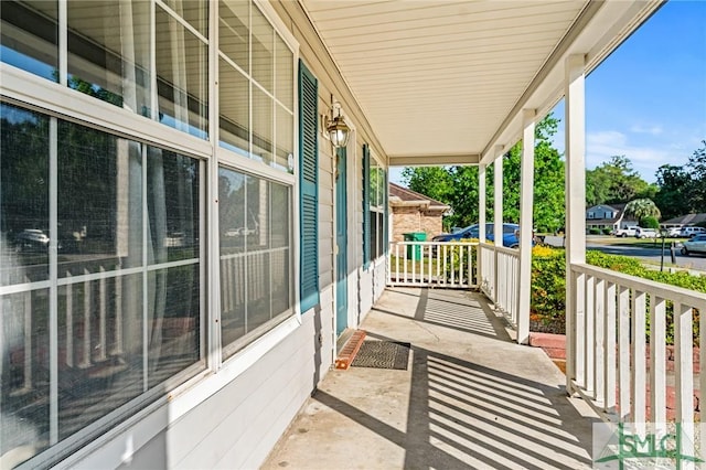 balcony with a porch