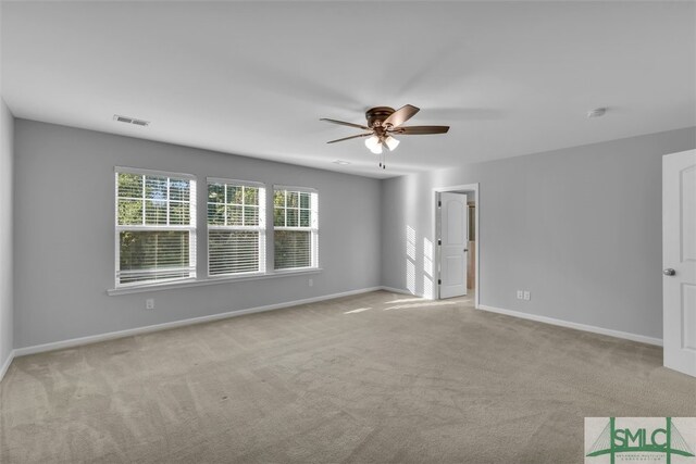 95 Wando View Way, Richmond Hill, GA 31324 - carpeted spare room featuring baseboards, ceiling fan, and visible vents