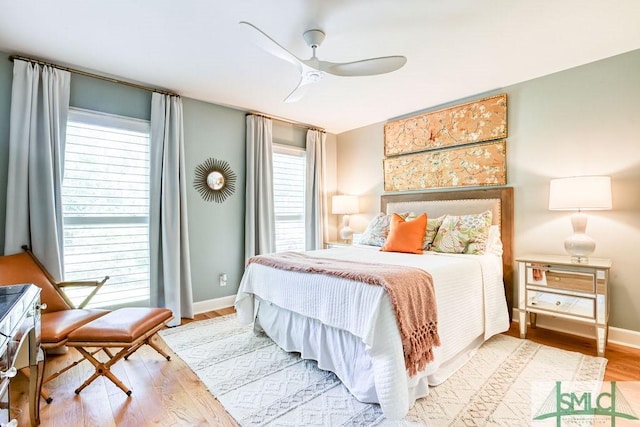 16 Modena Island Dr, Savannah, GA 31411 - bedroom with wood finished floors, baseboards, and ceiling fan