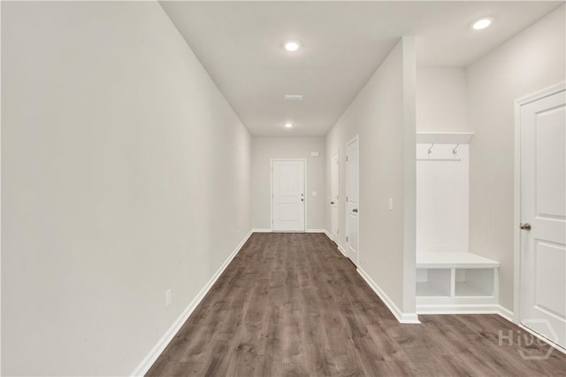 132 Congo Ct, Pooler, GA 31322 - corridor with wood finished floors, baseboards, and recessed lighting