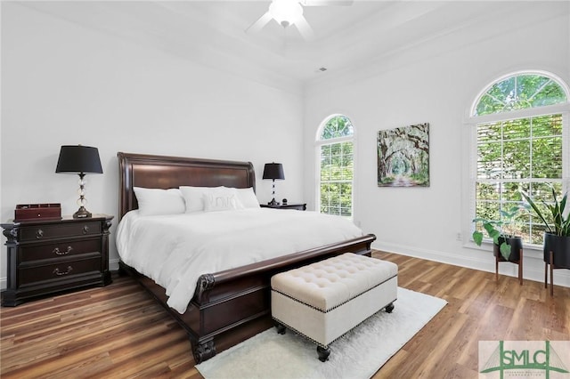5 Lazy Hammock Ct, Savannah, GA 31419 - bedroom with baseboards, ceiling fan, and wood finished floors