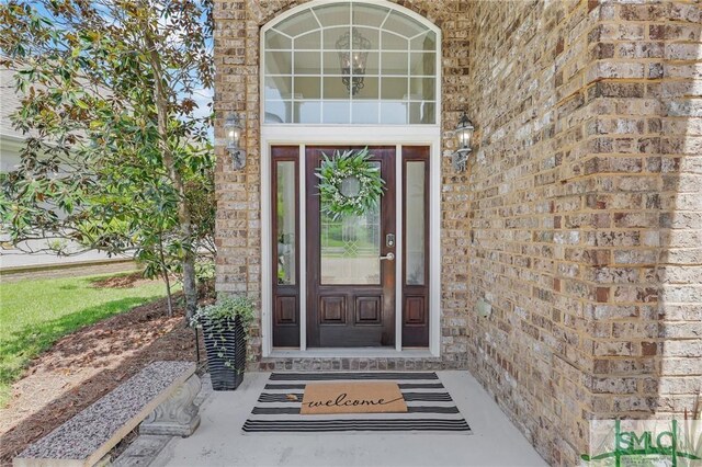 5 Lazy Hammock Ct, Savannah, GA 31419 - property entrance with brick siding