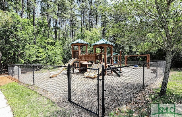 166 Benelli Dr, Pooler, GA 31322 - community jungle gym featuring fence