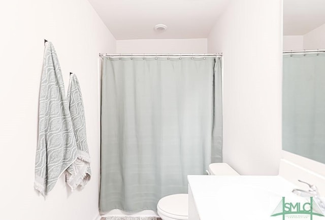 166 Benelli Dr, Pooler, GA 31322 - full bath with vanity, toilet, and a shower with curtain