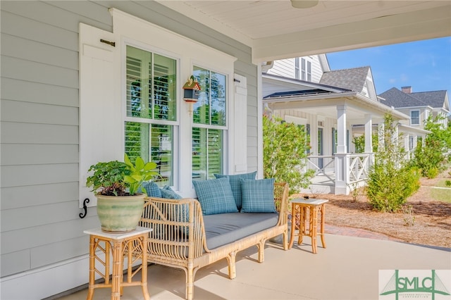 view of sunroom / solarium