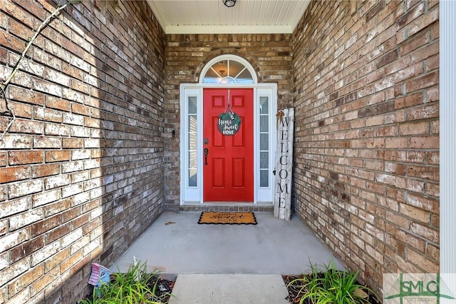 1212 Peacock Trl, Hinesville, GA 31313 - doorway to property with brick siding