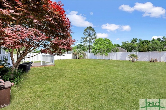 1212 Peacock Trl, Hinesville, GA 31313 - view of yard with a fenced backyard