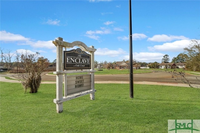 1212 Peacock Trl, Hinesville, GA 31313 - community sign with a lawn
