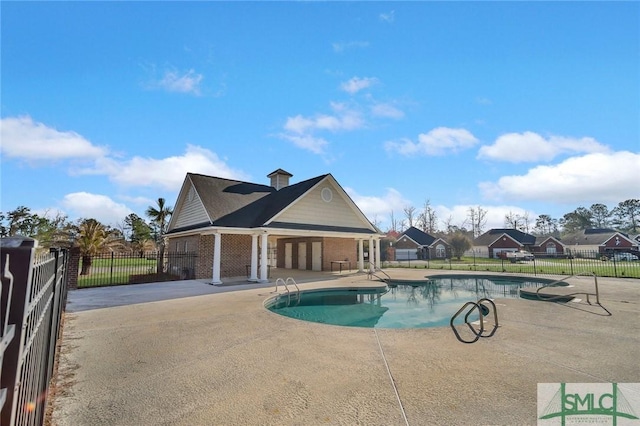 1212 Peacock Trl, Hinesville, GA 31313 - pool with fence and a patio area