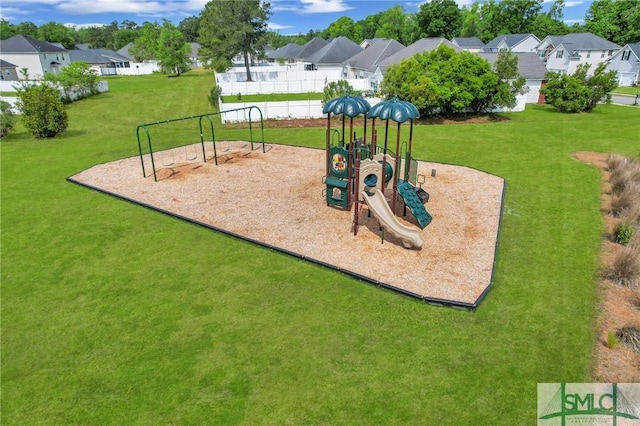 1212 Peacock Trl, Hinesville, GA 31313 - community play area with a yard and a residential view