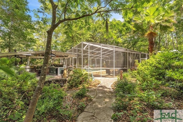 view of community with a patio area and a pool