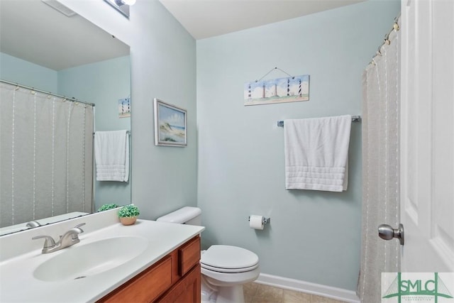 76 Hamilton Grove Dr, Pooler, GA 31322 - full bath with tile patterned floors, baseboards, vanity, and toilet