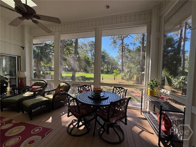 31 Sweetgum Xing, Savannah, GA 31411 - sunroom / solarium featuring ceiling fan and plenty of natural light