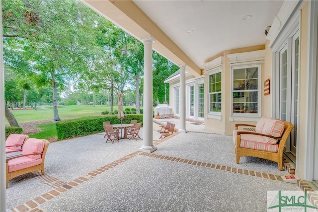 view of patio