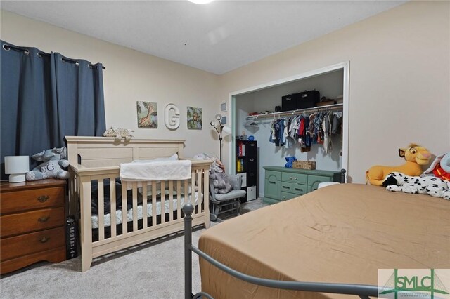 121 Pelican Ln, Richmond Hill, GA 31324 - carpeted bedroom with a closet
