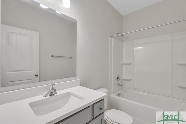 291 Cromer St, Savannah, GA 31407 - bathroom featuring toilet, shower / bathing tub combination, and vanity