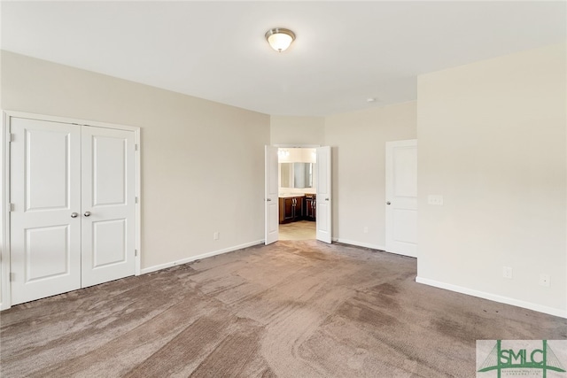 98 Westbourne Way, Savannah, GA 31407 - unfurnished bedroom with carpet floors, baseboards, ensuite bathroom, and a closet