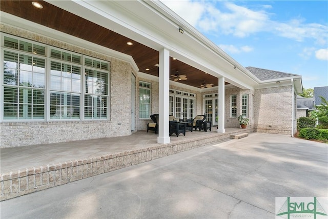 3 Cobham Draw Draw, Pooler, GA 31322 - view of patio with ceiling fan