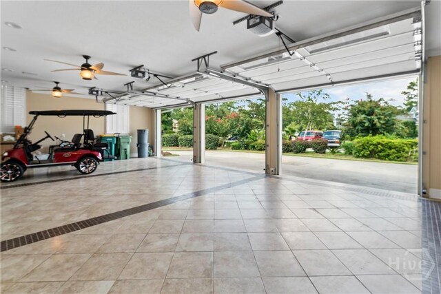 3 Cobham Draw Draw, Pooler, GA 31322 - garage with a ceiling fan and a garage door opener