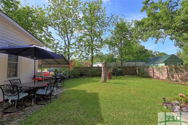 219 N College St, Pembroke, GA 31321 - view of yard featuring a fenced backyard