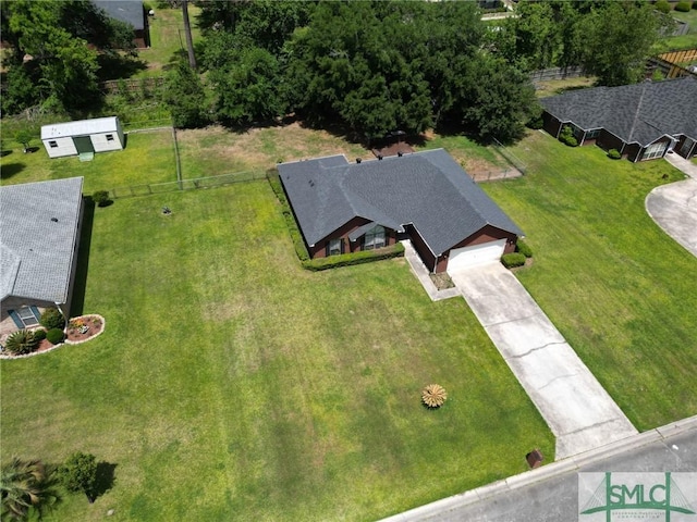 birds eye view of property