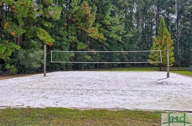 view of property's community featuring volleyball court