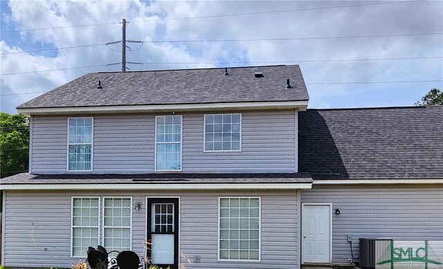 2504 Quacco Rd, Pooler, GA 31322 - rear view of property featuring central AC unit