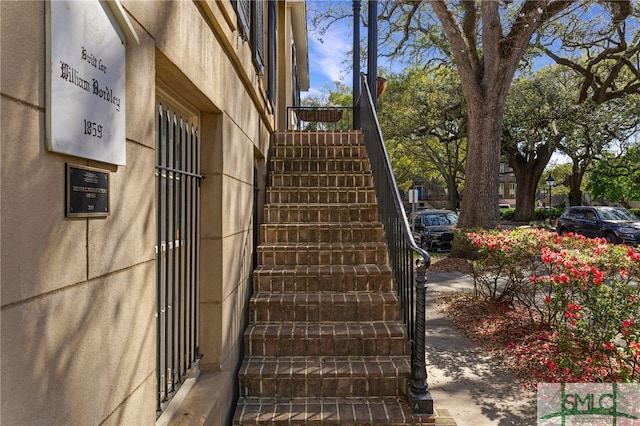 view of staircase