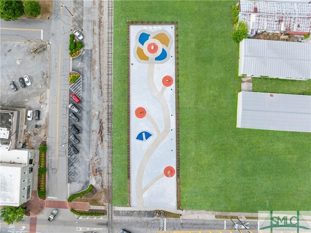 birds eye view of property