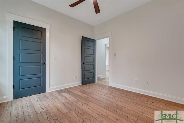 LOT10 Waters Cir, Pembroke, GA 31321 - unfurnished room featuring light wood-type flooring, baseboards, and a ceiling fan
