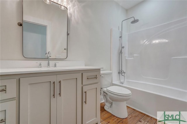 LOT10 Waters Cir, Pembroke, GA 31321 - full bathroom with toilet, wood finished floors, vanity, and shower / bathtub combination