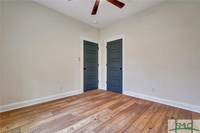 LOT10 Waters Cir, Pembroke, GA 31321 - unfurnished room with a ceiling fan, baseboards, and hardwood / wood-style floors