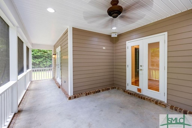view of patio with covered porch