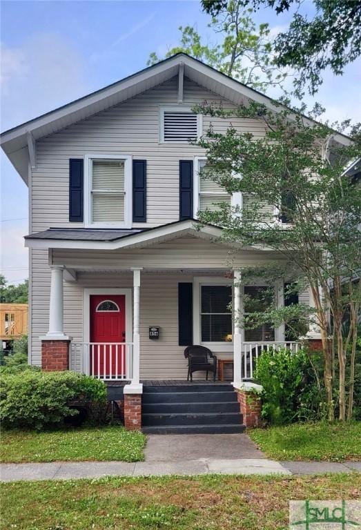 856 E 35th St, Savannah, GA 31401 - view of front of home with a porch