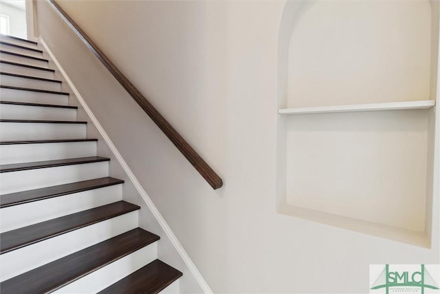 view of stairway