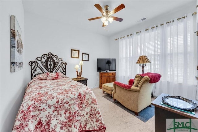 20 Baraco Dr, Savannah, GA 31419 - carpeted bedroom with ceiling fan and visible vents