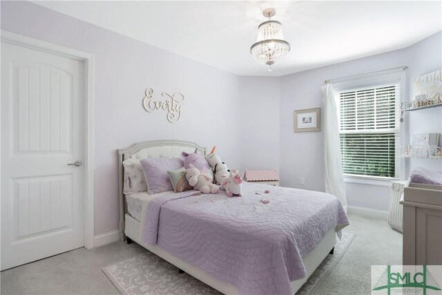 195 Wildlife View Ct N, Richmond Hill, GA 31324 - bedroom with carpet and baseboards