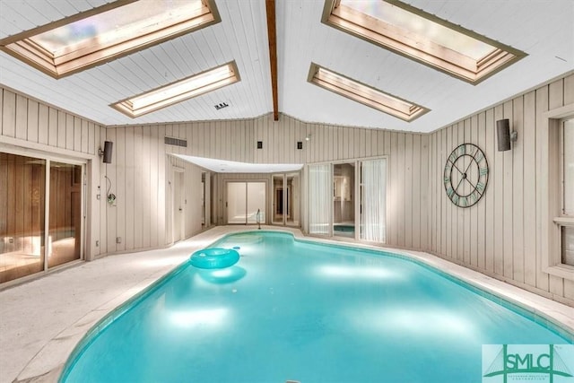 11 Fat Friars Retreat Retreat, Savannah, GA 31411 - indoor pool featuring a skylight