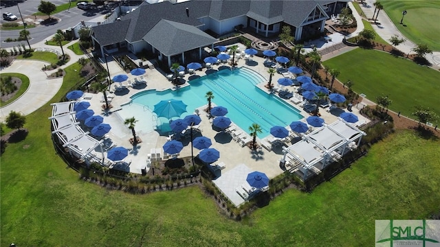 11 Fat Friars Retreat Retreat, Savannah, GA 31411 - drone / aerial view of a pool