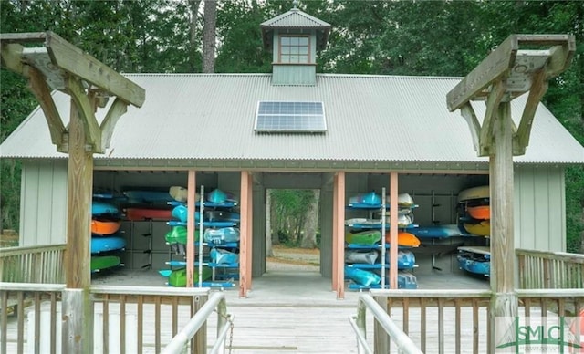 190 Blackjack Oak Dr E, Richmond Hill, GA 31324 - rear view of property with metal roof