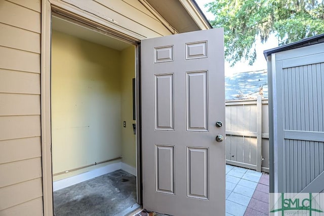 view of exterior entry
