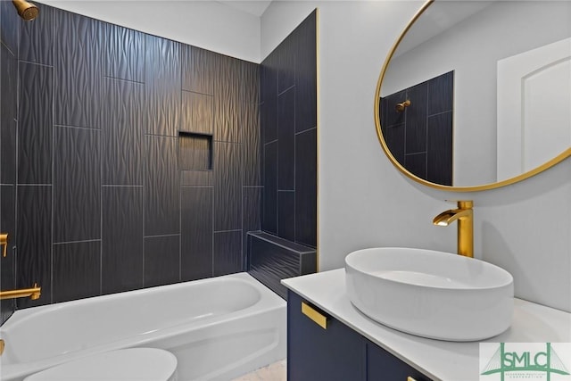 3205 Burroughs St, Savannah, GA 31405 - full bathroom with bathing tub / shower combination, toilet, and vanity