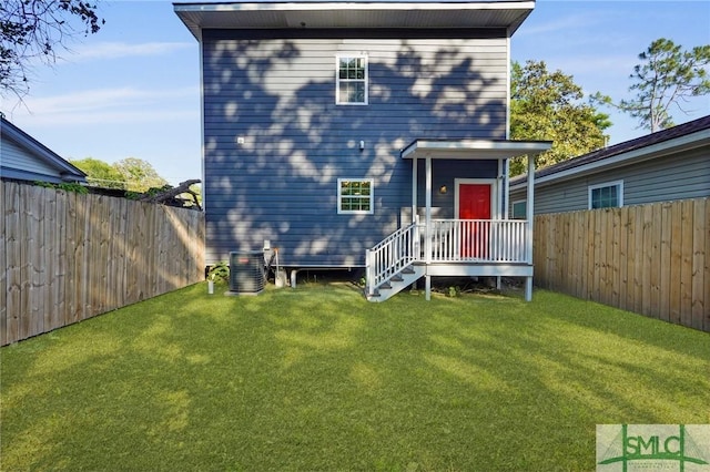 3205 Burroughs St, Savannah, GA 31405 - rear view of property with central air condition unit