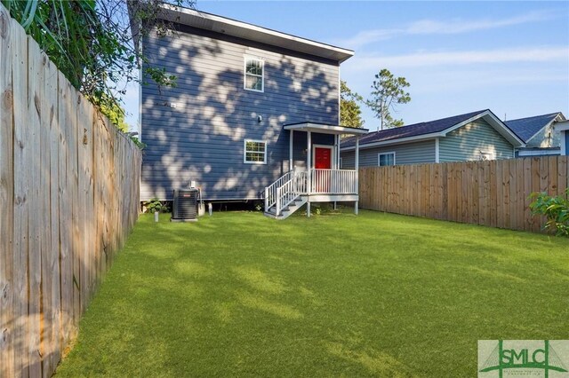 3205 Burroughs St, Savannah, GA 31405 - back of property with central AC unit